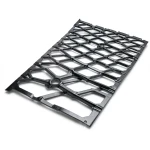Hot Rolled Black Steel Expanded Metal Mesh Bahri 2.3 mm Thickness 1.22 m Width 6 m Length