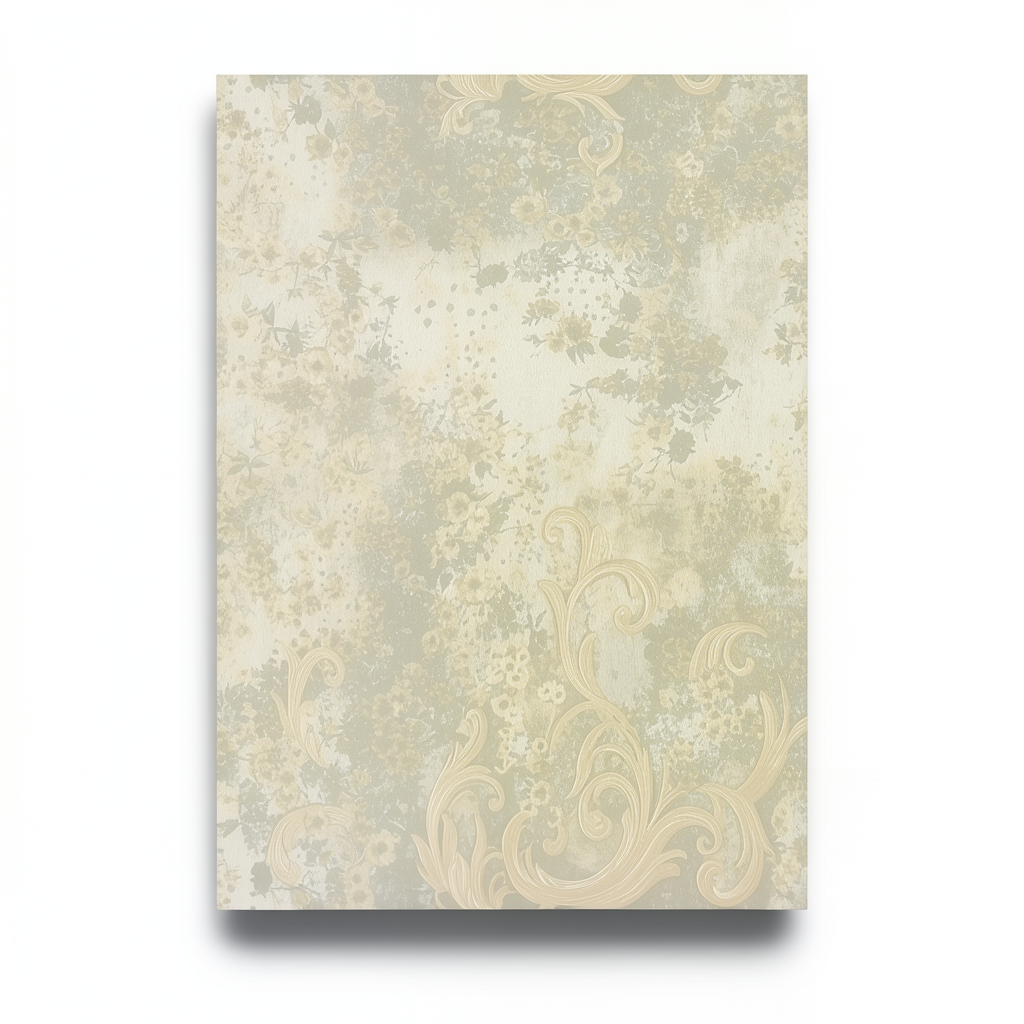 Italian Wallpaper Floral Design Beige Color, Size 10mx0.73m, Model 57113