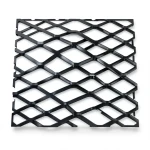 Hot Rolled Black Steel Expanded Metal Mesh 2.7 mm Thickness 1.22m Width 6m Length
