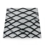 Hot Rolled Steel Expanded Metal Mesh Bahri 1.2 mm Thickness 1.22 m Width 7 m Length, Black