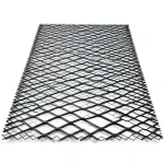 Hot Rolled Black Steel Expanded Metal Mesh Bahri Thickness 2 mm Width 1.22 m Length 7 m