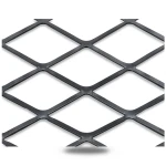 Hot Rolled Black Steel Expanded Metal Mesh Thickness 1.7 mm Width 2.44 m Length 1 m