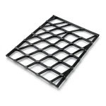 Hot Rolled Steel Expanded Metal Mesh 4.8 mm Thickness 1.22 m Width 1 m Length, Black