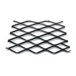 Hot Rolled Steel Expanded Metal Mesh 1.8 mm Thickness 1.22x7 m Black