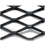 Hot Rolled Black Steel Expanded Metal Mesh Bahri Thickness 2 mm Width 1.22 m Length 7 m