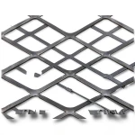 Hot Rolled Black Steel Expanded Metal Mesh Thickness 1.7 mm Width 2.44 M Length 3 M