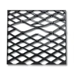 Hot Rolled Black Steel Expanded Metal Mesh Bahri Thickness 5.8 mm Width 1.22 meter Length 1 meter