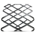 Hot Rolled Black Steel Expanded Metal Mesh Thickness 1.7 mm Width 2.44 M Length 4 M