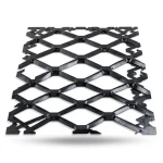 Hot Rolled Black Steel Expanded Metal Mesh Bahri 2.7 mm Thick 1.22x7 m