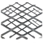 Hot Rolled Black Steel Expanded Metal Mesh Thickness 1.7 mm Width 2.44 m Length 5 m
