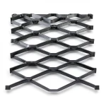Hot Rolled Black Steel Expanded Metal Mesh Bahri Thickness 4.8 mm Width 1.22 M Length 2 M