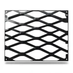 Hot Rolled Steel Expanded Metal Mesh 4.8 mm Thickness 1.22 m Width 1 m Length, Black