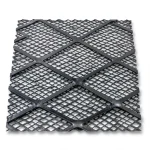 Hot Rolled Black Steel Expanded Metal Mesh Thickness 1.7 mm Width 2.44 m Length 7 m