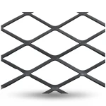 Hot Rolled (Black) Steel Expanded Metal Mesh Thickness 1.8 mm Width 2.44 M Length 2 M
