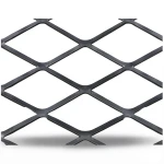Hot Rolled Black Steel Expanded Metal Mesh Thickness 1.7 mm Width 2.44 m Length 1 m