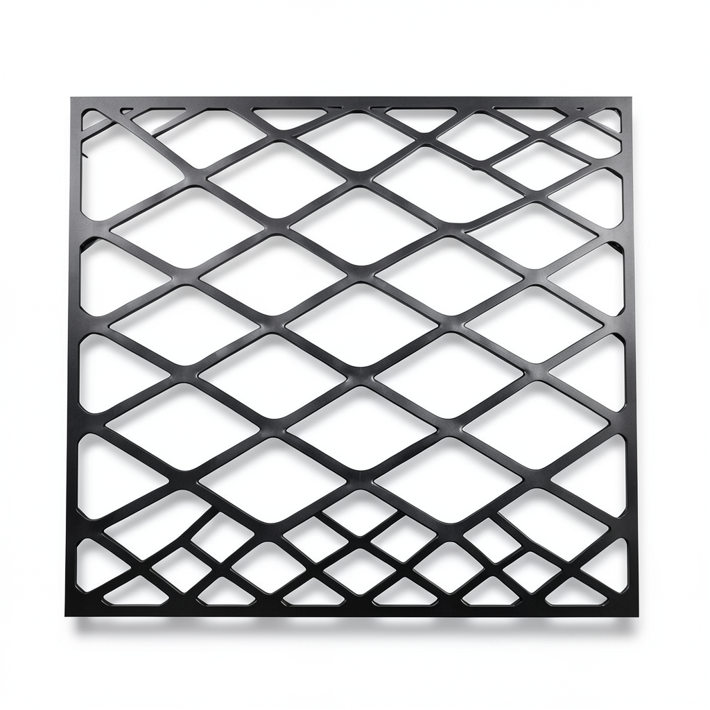 Hot Rolled Black Steel Expanded Metal Mesh Thickness 1.7 mm Width 2.44 m Length 1 m