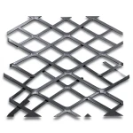 Hot Rolled Black Steel Expanded Metal Mesh Thickness 1.8 mm Width 2.44 m Length 3 m