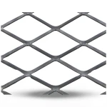 Hot Rolled Black Steel Expanded Metal Mesh Thickness 1.8 mm Width 2.44 M Length 4 M