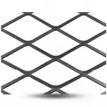 Hot Rolled Black Steel Expanded Metal Mesh Thickness 1.7 mm Width 2.44 M Length 3 M