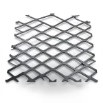 Hot Rolled Black Steel Expanded Metal Mesh Thickness 1.7 mm Width 2.44 M Length 4 M