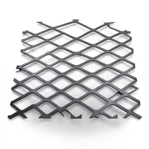 Hot Rolled Black Steel Expanded Metal Mesh Thickness 1.7 mm Width 2.44 M Length 4 M