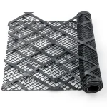 Hot Rolled Black Steel Expanded Metal Mesh Thickness 1.8 mm Width 2.44 m Length 6 m