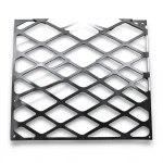 Hot Rolled Black Steel Expanded Metal Mesh Thickness 1.8 mm Width 2.44 M Length 7 M