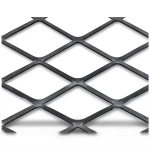 Hot Rolled Black Steel Expanded Metal Mesh Thickness 2 mm Width 2.44 m Length 2 m