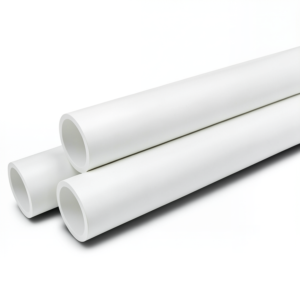 مواسير UPVC ضغط 4 بار قطر خارجي 90 مم سمك 1.8 مم لون أبيض