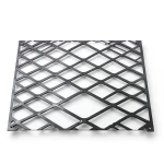 Hot Rolled Steel Expanded Metal Mesh Thickness 1.8 mm Width 2.44 M Length 5 M, Black