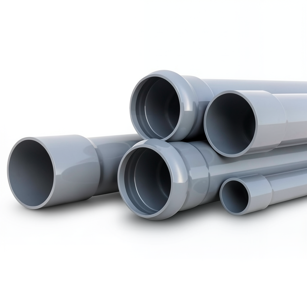 UPVC Pipes Nominal Pressure 16 Bar Outside Diameter 160 mm Thickness 11.9 mm Gray