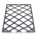 Hot Rolled Black Steel Expanded Metal Mesh Thickness 1.8 mm Width 2.44 m Length 6 m