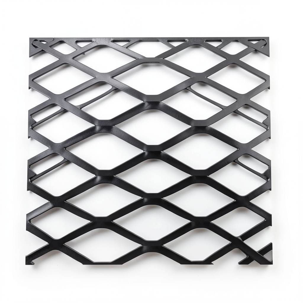 Hot Rolled Black Steel Expanded Metal Mesh Bahri 6mm Thickness 1.22m Width 2m Length Bait Al Tatawor