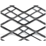 Hot Rolled Black Steel Expanded Metal Mesh Thickness 1.8 mm Width 2.44 M Length 7 M