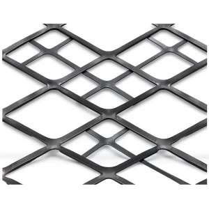 Hot Rolled Black Steel Expanded Metal Mesh Thickness 1.8 mm Width 2.44 M Length 7 M