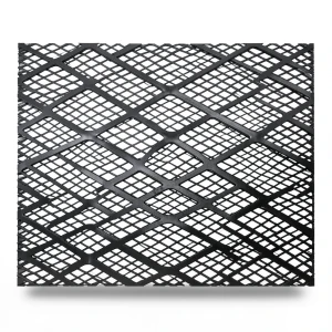 Hot Rolled Black Steel Expanded Metal Mesh Thickness 2 mm Width 2.44 m Length 1 m