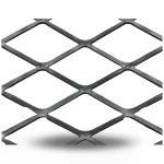 Hot Rolled Black Steel Expanded Metal Mesh Thickness 2 mm Width 2.44 m Length 2 m