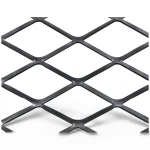 Hot Rolled Black Steel Expanded Metal Mesh Thickness 2 mm Width 2.44 m Length 2 m