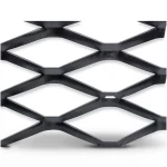 Hot Rolled Steel Expanded Metal Mesh 6 mm Thickness 1.22x3 m Black