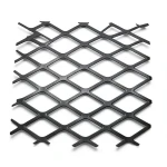 Hot Rolled Black Steel Expanded Metal Mesh 2 mm Thickness 2.44x3 m