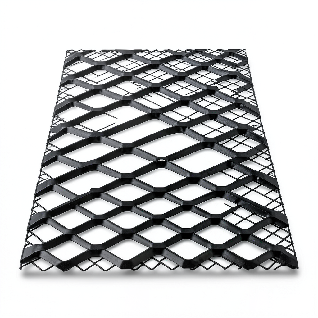 Hot Rolled Steel Expanded Metal Mesh Bahri 4.8 mm Thick 1.22x4 m Black