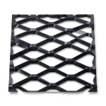 Hot Rolled Black Steel Expanded Metal Mesh 4.8 mm Thickness 1.22 m Width 5 m Length