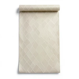 Geometric Wall Covering 0.53m x 10m Beige Color, Model 17775