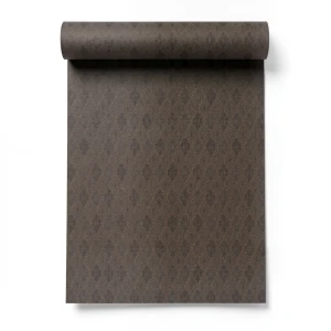 Italian Wallpaper Patterned Design 10mx1.06m Dark Brown