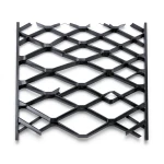 Hot Rolled Steel Expanded Metal Mesh 5.8 mm Thickness 1.22 m Width 6 m Length, Black
