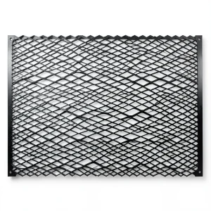 Hot Rolled Black Steel Expanded Metal Mesh Bahri Thickness 4.8 mm Width 1.22 m Length 7 m