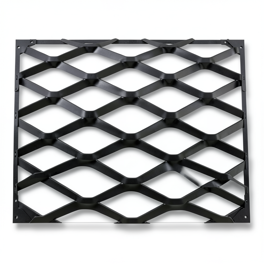 Bait Al Tatawor Hot Rolled Black Steel Expanded Metal Mesh 1.4mm Thickness 1.22m Width 1.0m Length