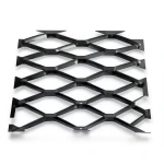 Hot Rolled Steel Expanded Metal Mesh Bahri 5.8 mm Thickness 1.22x2 m Black