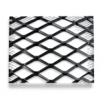 Hot Rolled Black Steel Expanded Metal Mesh 1.5 mm Thickness 2.44 m Width 1 m Length