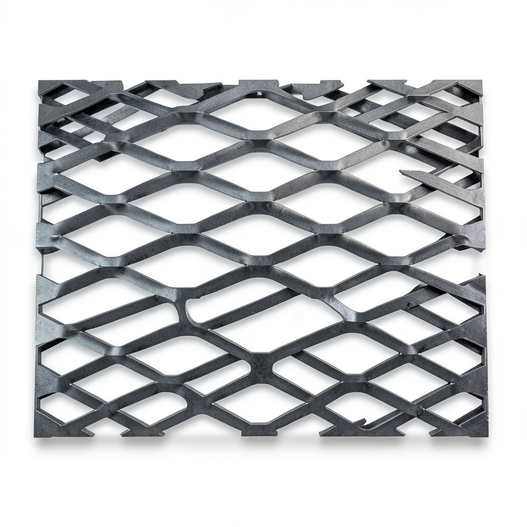 Hot Rolled Steel Expanded Metal Mesh Bahri 5.8 mm Thickness 1.22 m Width 3 m Length